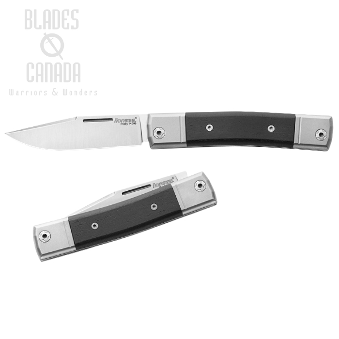 Lion Steel BM1 EB BestMAN Slipjoint Single Clip Folding Knife, M390, Ebony Wood, BM1 EB
